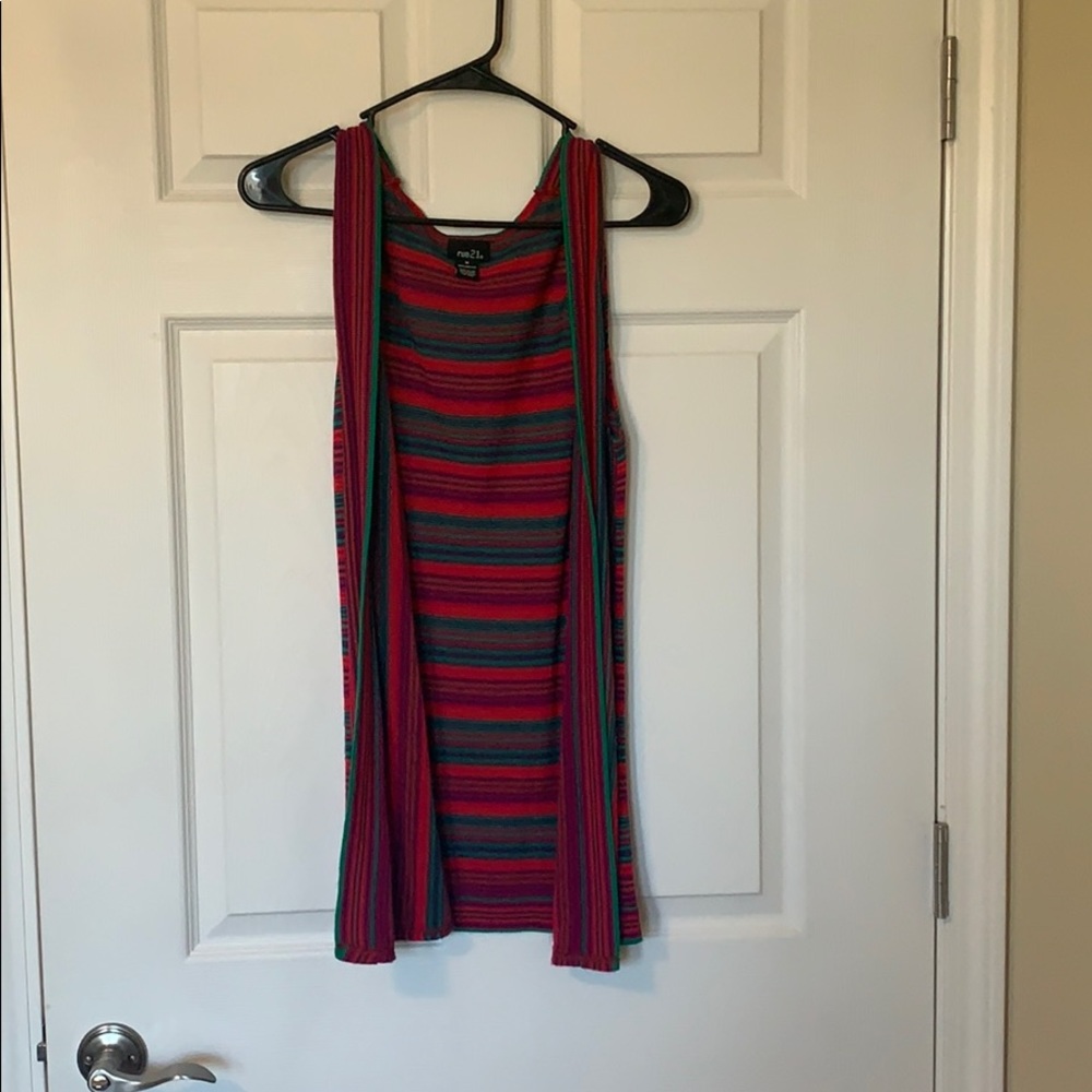 Colorful tank sweater